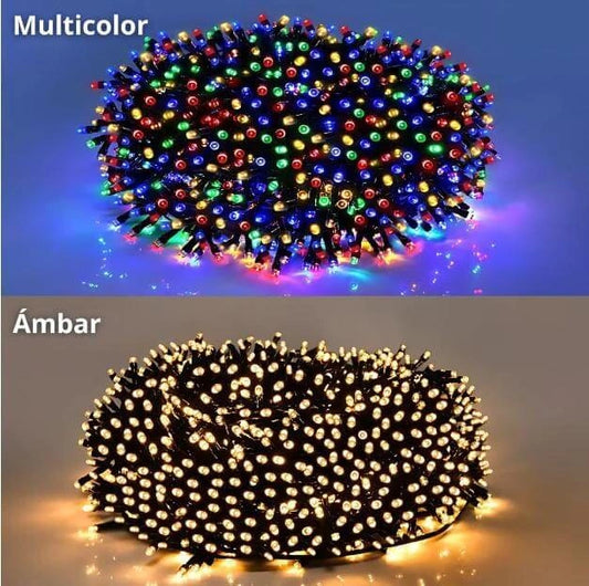 Luces Navideñas con Panel solar